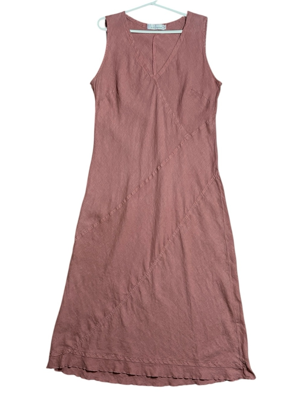 cut loose Dusty Rose Sleeveless V-Neck Maxi Dress